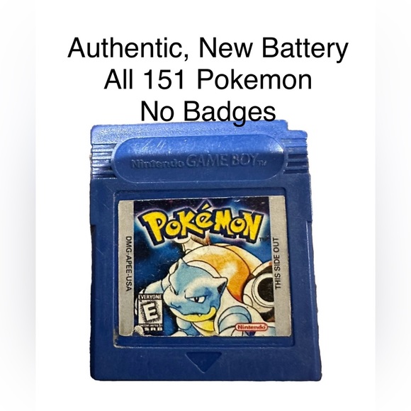 Authentic All 151 New Battery Pokémon Blue Version - Picture 1 of 8